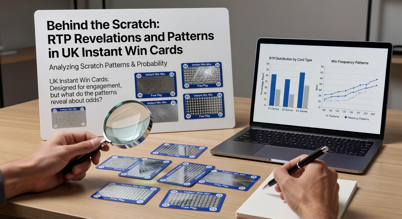 Infographic chart displaying RTP ranges for various UK scratch card categories, with bars showing averages from 60% to 80%