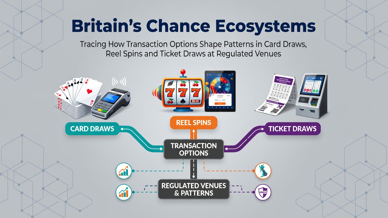Overview of transaction methods influencing card draws and reel spins in regulated British venues