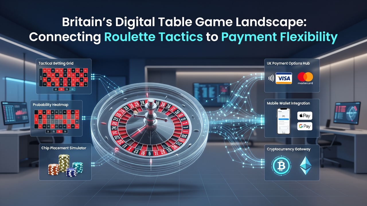 Britain's Digital Table Games Scene Links Roulette Approaches to Payment Flexibility