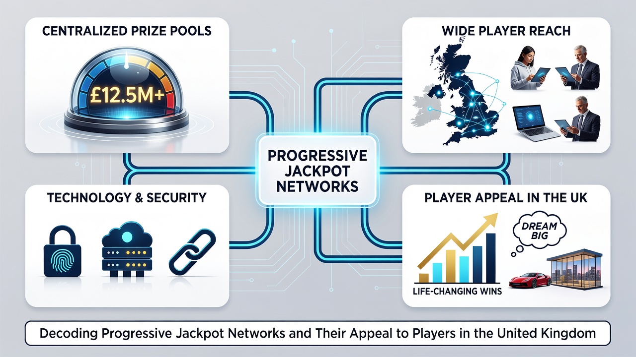 Graph showing progressive jackpot growth trends and player participation rates across networks