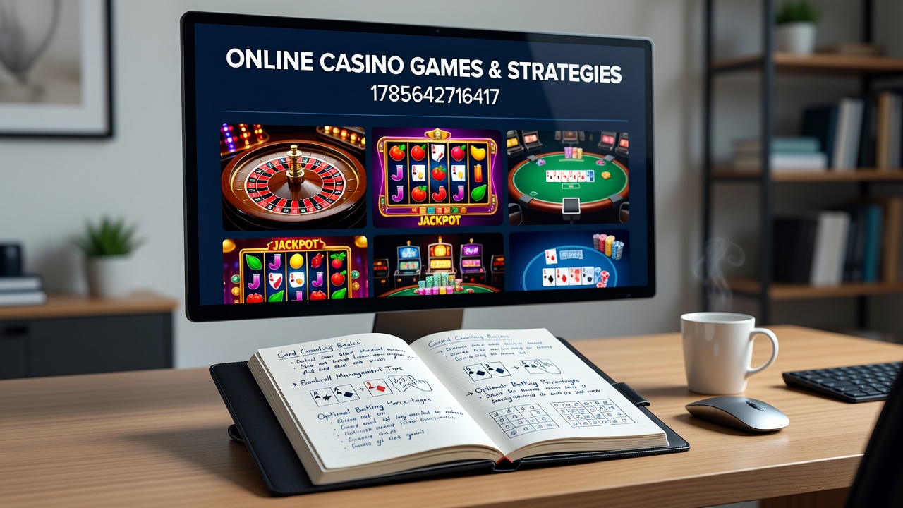 Players reviewing strategy charts while engaging with digital casino platforms
