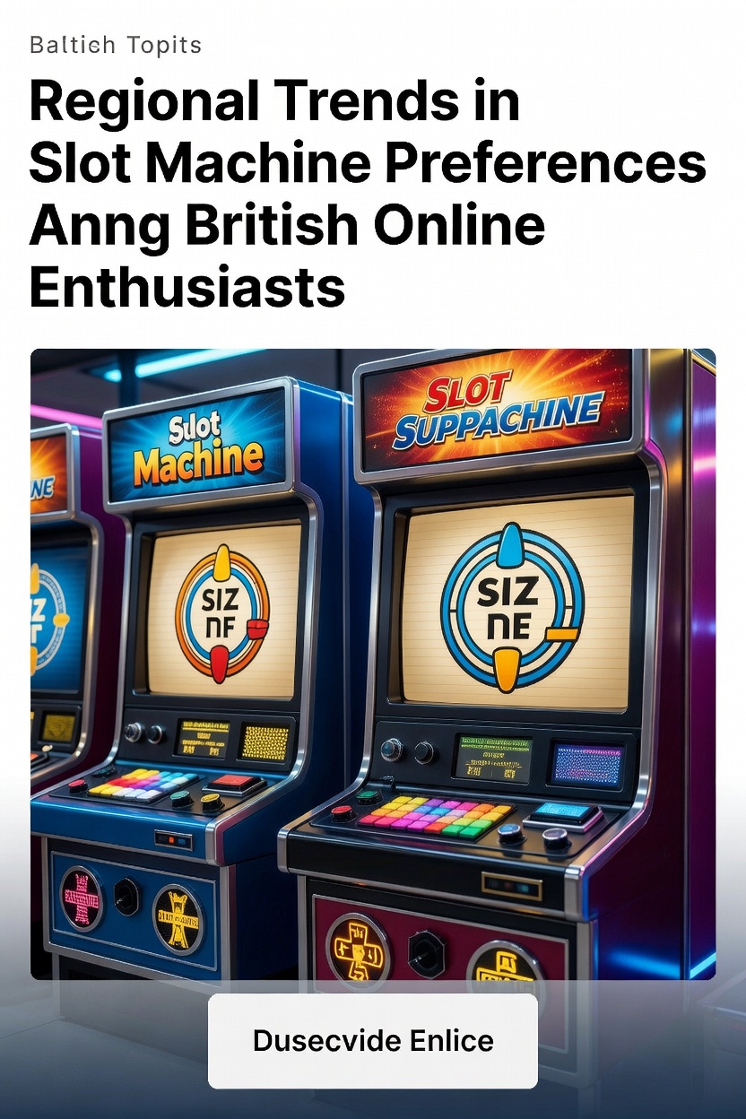 Infographic displaying slot preference statistics broken down by UK regions including jackpot types, volatility levels, and popular themes