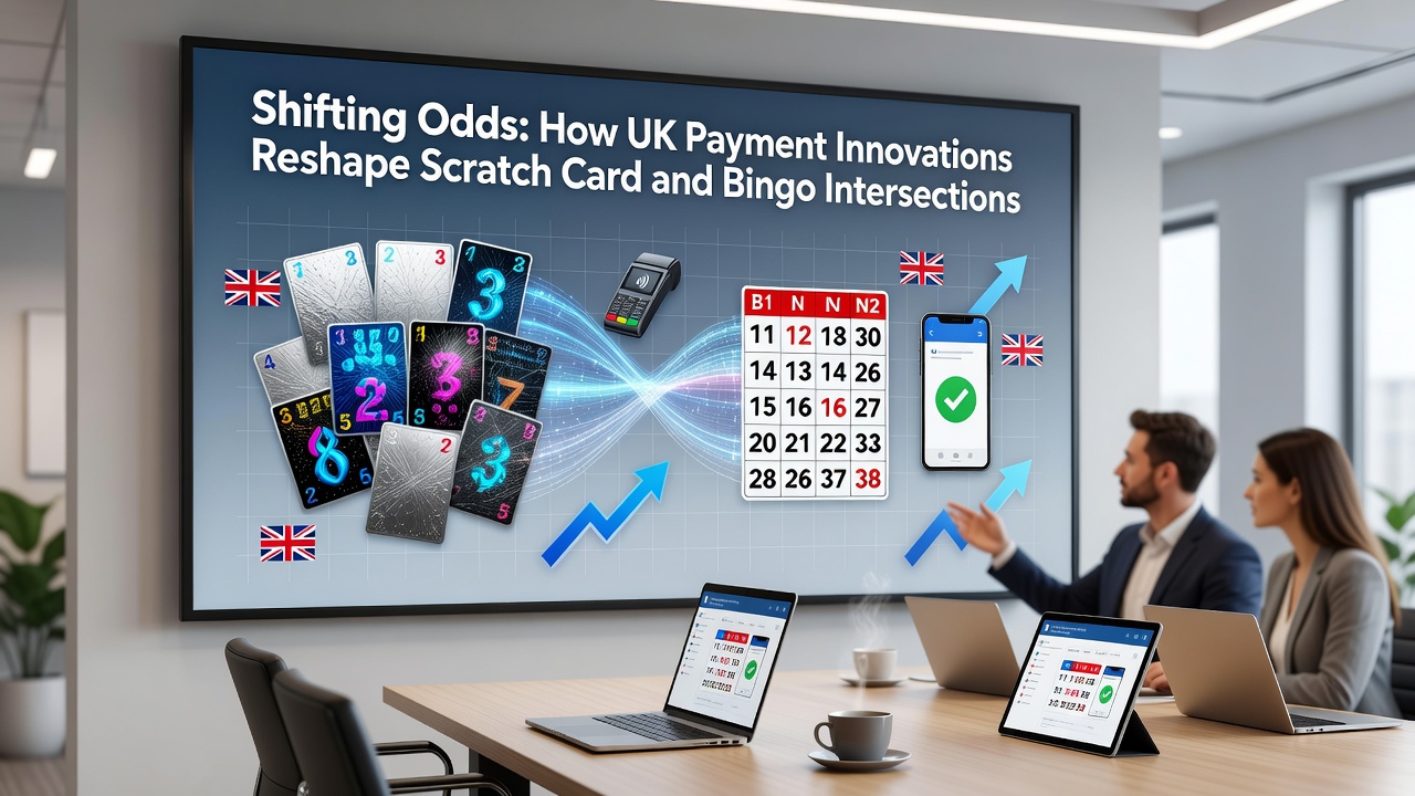 Hybrid scratch card and bingo interfaces powered by instant UK payments