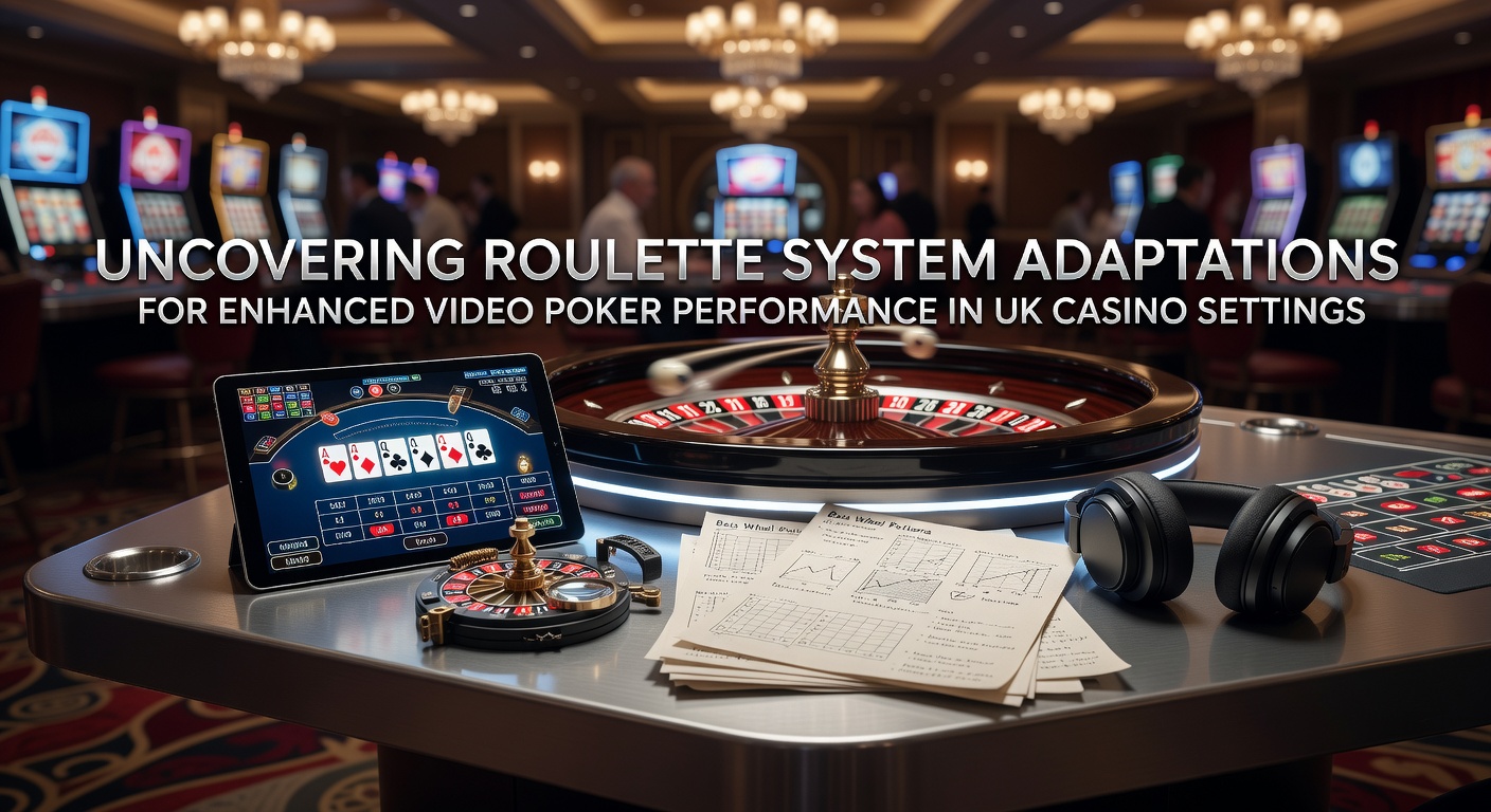Roulette wheel and video poker screen side by side in a modern UK casino environment